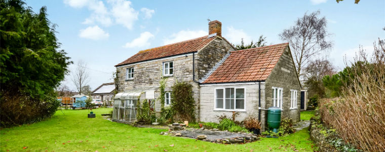 Stone house and garden