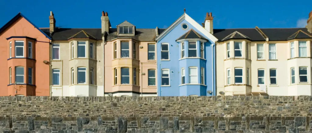 Surveyors Exeter - Coloured Terrace Houses